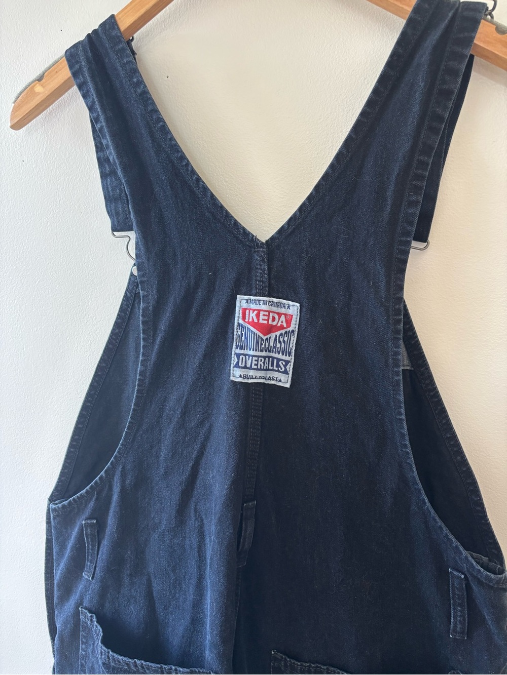 Vintage IKEDA Black Denim Utility Workwear Overalls - Picture 6 of 6